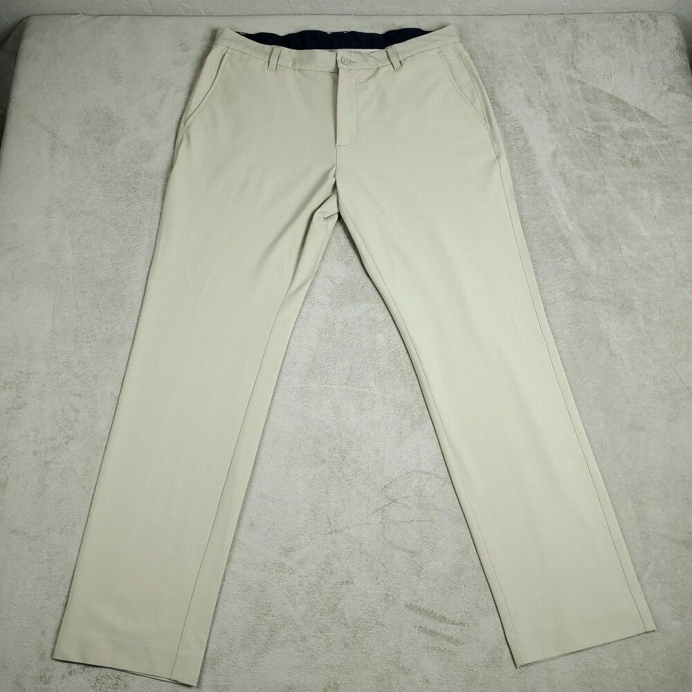 FootJoy Pants Mens 36x32 Beige Stretch Golf Chino Lightweight Performance Casual
